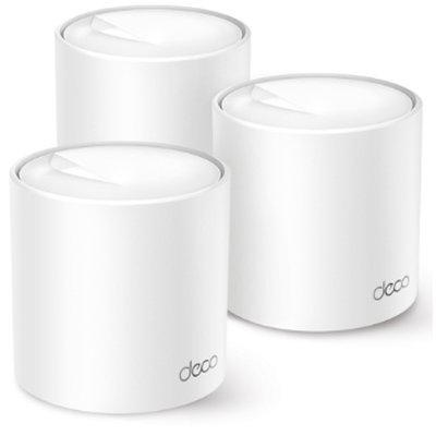 Бесшовный Mesh роутер TP-Link Deco X50(3-Pack) AX3000 10/100/1000BASE-TX (упак.:3шт)