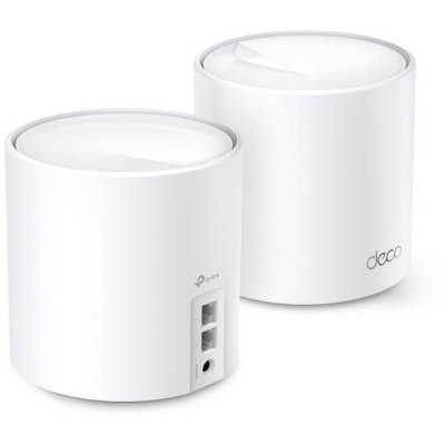 Система TP-Link Mesh AX3000 Whole Home Wi-Fi System, Wi-Fi 6, 2402Mbps (4 streams) at 5GHz and 574Mbps (2 streams) at 2.4GHz, 2 Gigabit ports of each unit, support OFDMA, MU-MIMO, 802.11k/v/r seamless roaming, support WPA3, HomecareTM system, easy setup a