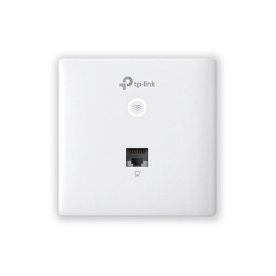 Точка доступа TP-Link Omada AC1200 wireless MU-MIMO Gigabit wall-plate Access Point, 1 Gigabit downlink port, 1 gigabit uplink port, 802.3af/at PoE in, wall plate mounting, support standalone mode and controlled by Omada SDN controller (Software/hardware/