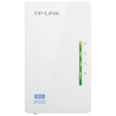 Сетевое оборудование TP-Link TL-WPA4220 300Mbps Wireless AV500 Powerline Extender, 500Mbps Powerline Datarate, 2 10/100Mbps Fast Ethernet ports, HomePlug AV, Plug and Play, WiFi Clone, Single Pack