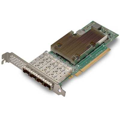 Сетевая карта NetXtreme P425G (BCM957504-P425G) SGL 4x25GbE (25/10GbE), PCIe 4.0 x16, SFP28, BCM57504, NIC Adapter