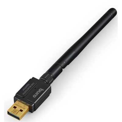 Адаптер USB Buro Bluetooth 5.3+EDR class 1 100м черный