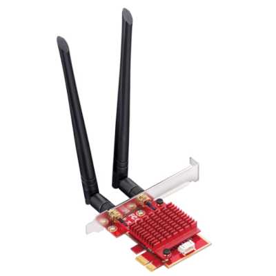 Сетевой адаптер Wi-Fi + Bluetooth Cudy WE3000S АХ5400 PCI Express (ант.внеш.съем) 2ант.