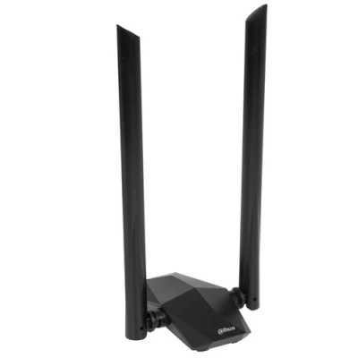 Сетевой адаптер Dahua DH-NC1800/Wi-Fi 802.11ax/2.4 ГГц до 574 Мбит.с + 5 ГГц до 1201 Мбит.с/2 антенны/USB 3.0/черный (DH-NC1800)