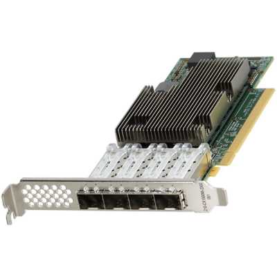 Сетевой адаптер Broadcom 57504 Quad Port 10/25GbE SFP28 Adapter, PCIe Full Height