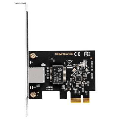 Сетевой адаптер ExeGate EXE-251 (PCI-E x1 v2.0, 1xRJ45, UTP 100Mbps/1000Mbps/2.5Gbps RTL8125B)
