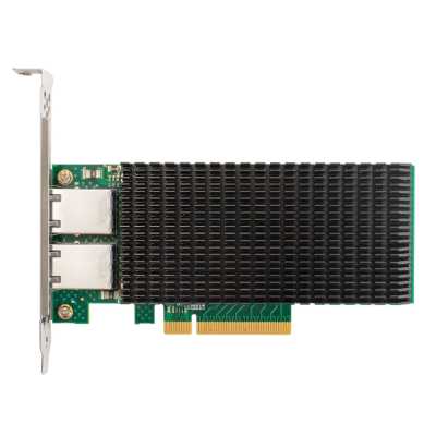 Сетевой адаптер ExeGate EXE-X540-T2 (PCI-E x8 v3.0, порты 2xRJ45 (медные), 10Gb/s (10/5/2.5/1Gb/s, 100Mb/s), Server NIC Intel Chipset X540-AT2)