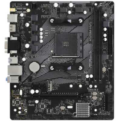 Материнская плата ASRock A520M-HVS, AM4, AMD A520, 2xDDR4, 4xSATA, 1xM.2, 1xPCIe 3.0 x16, 1xPCIe 3.0 x1, 1xHDMI, 1xVGA, 1x 1Gb LAN, 3x3.5 мм, 7.1, mATX