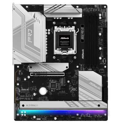 Материнская плата ASRock B850 PRO RS, AM5, AMD B850, 4xDDR5, 4xSATA, 4xM.2, 1xPCIe 5.0 x16, 1xPCIe 4.0 x4, 1xHDMI, 1xUSB-C, 1x2.5Gb LAN, 1xUSB-C 10Gbps, 1xUSB-C 5Gbps, 4xUSB-A 5Gbps, 6xUSB-A 2.0, 3x3.5 мм, 7.1, ATX