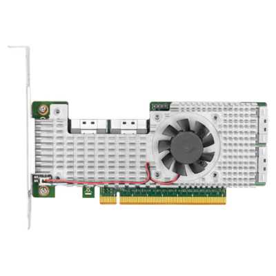 Адаптер LR-LINK PCle4.0 x16 4*SFF-8654 8i NVMe Switch Adapter