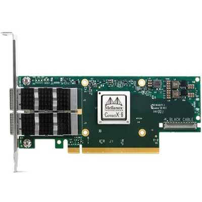 Сетевая карта Mellanox ConnectX-6 VPI adapter card, 100Gb/s (HDR100, EDR IB and 100GbE), dual-port QSFP56, PCIe3.0/4.0 x16, tall bracket