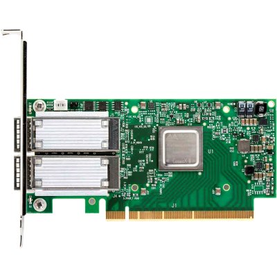 Адаптер Infiniband ConnectX®-6 VPI adapter card, HDR IB (200Gb/s) and 200GbE, dual-port QSFP56, PCIe4.0 x16, tall bracket