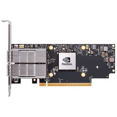 Сетевая карта Infiniband NVIDIA ConnectX-7 HHHL Adapter Card, 200GbE (default mode)/NDR200 IB, Dual-port QSFP112, PCIe 5.0 x16 with x16 PCIe extension option, Crypto D isabled, Secure Boot Enabled, Tall bracket