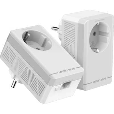 Комплект адаптеров Powerline с розеткой Mercusys MP300P KIT