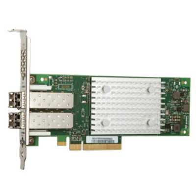 Сетевой адаптер Qlogic QLE2742-SR (BK3210407-01 F) 32Gb/s FC HBA, 2-port, PCIe v3.0 x8, LC SR MMF, В комплекте две планки (LP + FH)