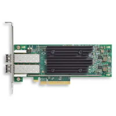 Сетевой адаптер Qlogic QLE2772-SR-SP (MA2810401-C2 C) 32Gb/s FC HBA, 2-port, PCIe v4.0 x8, LowProfile, LC SR MMF, В комплекте две планки (LP + FH)