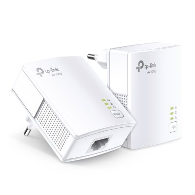 Сетевой адаптер TP-Link AV1000 Gigabit Powerline Starter KitSPEED: 1000 Mbps PowerlineSPEC: Broadcom CPU, HomePlug AV2, 1+1 Gigabit PortFEATURE: Plug and Play, tpPLC Utility, Pair for More SecurityKIT: 2× TL-PA7017"