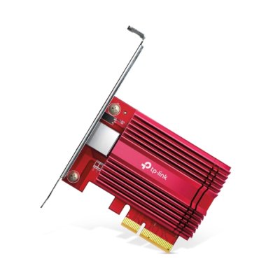 Сетевой адаптер 10 Gigabit PCI-E network adapter, 1 PCI Express 3.0 X4 interface, 1 100/1000/10000Mbps Ethernet port, come with Low-Profile and Full-Height Brackets