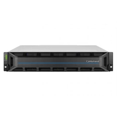 Infortrend EonStor GS 3000 Gen3 2U/12bay Dual controller 4x12Gb/s SAS, 4x25GbE(SFP28)+4xhost board, 4x4GB,2x(PSU+Fan), 2x(SuperCap.+Flash), 12xbay and 1xRMkit (GS 3012R3-D)