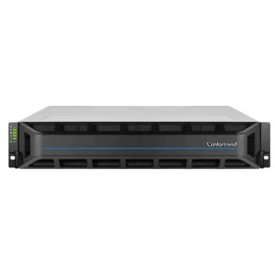 Система хранения данных EonStor GS 3000T 2U/24bay U.2 NVMe AFA,unified,dual controller,4xSFP28,4x host board,6x8GB,2x(PSU+FAN Module),2x(SuperCap.+Flash module),24xdrive trays,1xRM kit (GS 3024URT2)