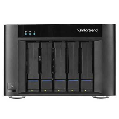 Платформа СХД Infortrend EonStor GSe Pro 200 5bay, High IOPS Solution, desktop cloud-integrated unified storage, including: Intel D1517, 2x4GB, 2x 10GbE SFP+, 2x 1GbE, 2x USB 3.1 Gen2, 2x USB 3.0, 2x host board slot(s), 1xPSU and 5x drive trays