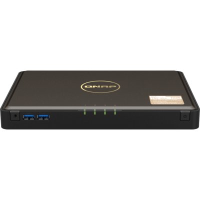 Сетевой RAID накопитель SMB QNAP TbS-464-8G NAS 4-bay M.2 NVMe, Intel Celeron N5105 4-core/4-thread 2.0-2.9 GHz, 8 Gb DDR4, 2 x 2.5 GbE, 2xUSB 3.2 Gen 1 port, 3xUSB 2.0 port, 2xHDMI Output