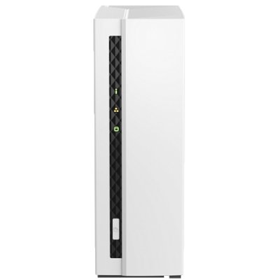 Сетевое хранилище SMB QNAP TS-133 NAS 1 HDD tray. ARM 4-core Cortex-A55 1.8GHz, ram 2 Gb (max), 1x1GbE, 1xUSB 2.0 port,1xUSB 3.2 Gen 1