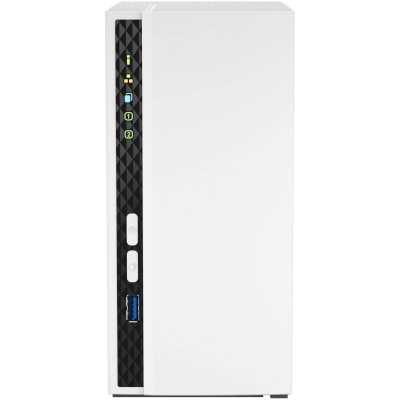 Сетевое хранилище SMB QNAP TS-233 NAS 2 HDD trays. ARM 4-core Cortex-A55 2.0GHz, ram 2 Gb (max), 1x1GbE, 2xUSB 2.0 port,1xUSB 3.2 Gen 1