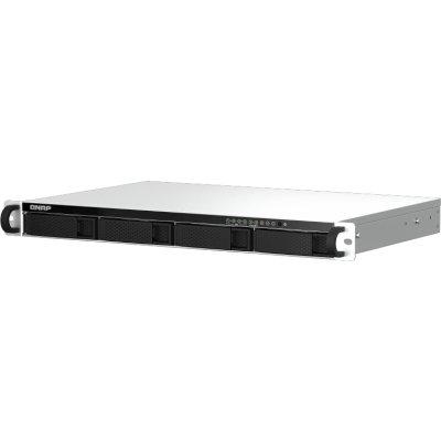 Сетевое хранилище SMB QNAP TS-464eU-8G NAS 4 HDD trays, rackmount 1U, 1 PSU. 4-core Intel Celeron N5105/N5095 2.0-2.9 GHz, 8 Gb RAM, 2x2.5GbE, 2xUSB 3.2 Gen 2 (10Gbps), 2xUSB 2.0, 1xHDMI, 2xM.2 PCIe Gen 3 x1 slots, W/o rail kit RAIL-B02
