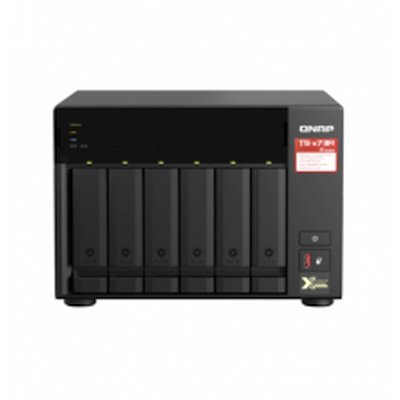 Сетевое хранилище без дисков SMB QNAP TS-673A-8G NAS, 6 trays 3,5"/2,5", 2x2,5 GbE BASE-T, 2 x M.2 NVMe 2280 slots, quad-core AMD Ryzen V1500B 2,2 GHz, 8 Gb SO-DIMM DDR4 (1 x 8 Gb) up to 64Gb (2x32 Gb)
