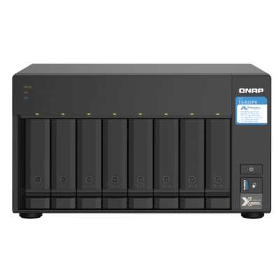 Сетевое хранилище без дисков SMB QNAP TS-832PX-4G 8-Bay NAS, AL324 64-bit quad-core 1.7GHz, 4Gb DDR4 SO-DIMM RAM (up to 1x16 Gb), 8 x 3.5"/2.5" drive slots, 2 x 10GbE SFP+ LAN, 2 x 2.5 GbE LAN, 3 x USB 3.2, PCIe slotGen.2 x 2, 3xUSB 3.2
