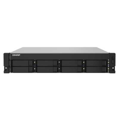 Сетевое хранилище без дисков SMB QNAP TS-832PXU-4G 8-Bay AL324 quad-core 1.7 GHz 2U rackmount NAS, 4Gb DDR4 UDIMM RAM (max 1x16Gb), SATA 6Gb/s, 2x 10GbE SFP+ LAN, 2x2.5 GbE LAN, 1x PCIe Gen2 x2 slot. W/o RAIL-B02
