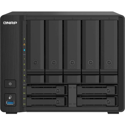 Сетевое хранилище без дисков SMB QNAP TS-932PX-4G 9-Bay NAS, 5 x 3.5" and 4 x 2.5" drive slots, Alpine AL324 ARM quad-core 1.7GHz, 4 Gb DDR4 (1x 4 Gb) up to 16 Gb (1 x 16 Gb), 2 x 10GbE SFP+, 2 x 2.5 GbE LAN
