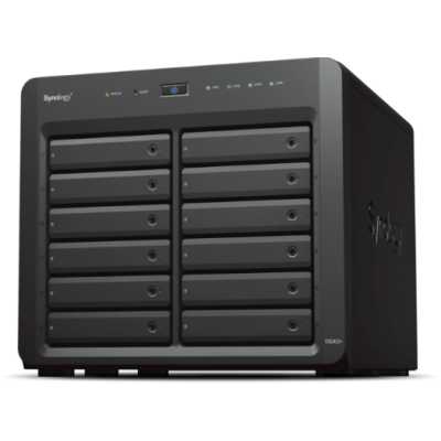 Сетевое хранилище Synology QC2.2GHz CPU/4Gb(up to 32Gb)/RAID 0,1,5,6,10/up to 12 SATA SSD/HDD (3.5" or 2.5") (up to 24 with 1xDX1222), 2xUSB3.0, 4xGbE(+1Expslot),iSCSI, 2xIPcam(upto40)/1xPS/3YW'