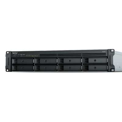 Сетевое хранилище Synology Rack 2U, QC2.2GHzCPU/4GbDDR4(upto32)/RAID0,1,5,6,10/upto 8 hot plug HDDs SATA(3,5'or2,5')(upto 12 with RX418)/2xUSB3.2/1eSATA/iSCSI/4xGbE(+1Expslot)/2xIPcam(upto 40)/2xPS/norail