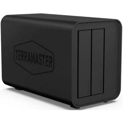 Сетевое хранилище TerraMaster D2-320 DAS tower/JBOD,RAID0,1/up to 2 SATA(3,5' or 2,5')/1xUSB3.1 Type-C gen2/1xPS/1YW