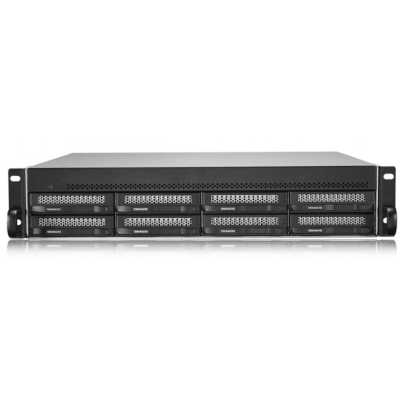 NAS-хранилище TerraMaster U8-500 Plus 2U 10C 1,7(4,7)GhzCPU/16Gb(64)/RAID0,1,10,5,6,JBOD/up to 8 HS SATA(3,5'/2,5')/2xM.2 2280 NVMe/3xUSB3.2 1xUSB Type-c/HDMI/2x10GbE RJ-45/iSCSI/1xPS/1YW/no rails