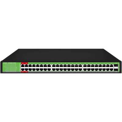 Коммутатор Digma DSP248G-2S-R800 DSP248G-2S-R800 V1 (L2) 48x1Гбит/с 2SFP 48PoE 48PoE+ 4PoE++ 800W не