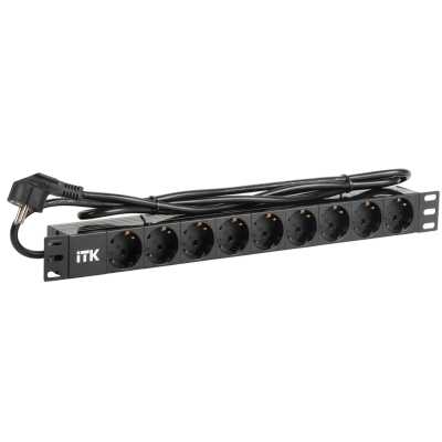 Блок распределения питания ITK PH22-9D1-P гор.размещ. 9xSchuko базовые 16A Schuko 2м