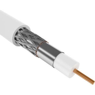 Кабель коаксиальный ITK CC1-R6F1-111-100-G RG-6 FTP 75Om PVC внутренний 100м белый