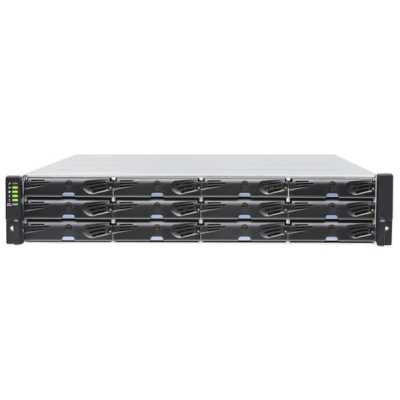 Система хранения данных Infortrend EonStor DS 1000 G3 2U/12bay Dual controller, 2x12Gb SAS, 2x host board,2x4GB, 2x(PSU+FAN), 2x (Super capacitor+Flash), 12xdrive trays, 1xRmk(ESDS 1012R3C-C)(repl DS1012R2C000C-8U32)