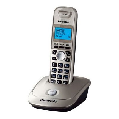 Телефон Panasonic KX-TG2511RUN (платиновый) АОН, Caller ID,спикерфон на трубке,переход в Эко режим одним нажатием