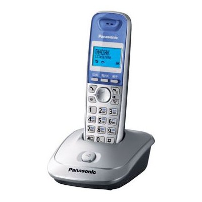 Телефон беспроводной (DECT) Panasonic KX-TG2511RUS (серебристый) АОН, Caller ID,спикерфон на трубке,переход в Эко режим одним нажатием