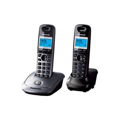 Телефон беспроводной (DECT) Panasonic KX-TG2512RU1 Доп трубка в комплекте, АОН, Caller ID, спикерфон, полифония