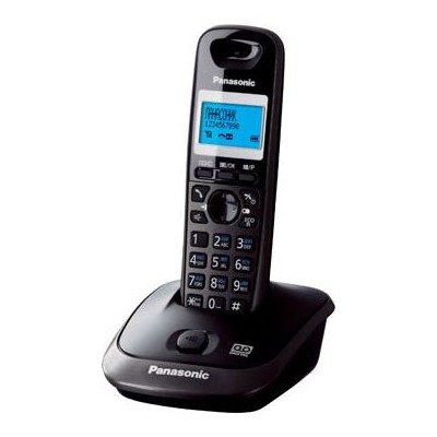 Телефон беспроводной (DECT) Panasonic KX-TG2521RUT (титан) АОН, Caller ID,спикерфон,голосовой АОН,полифония,цифровой автоответчик