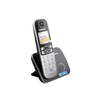 Телефон беспроводной (DECT) Panasonic KX-TG6811RUB черный Беспроводной DECT,40 мелодий,телефонный справочник 120 зап.