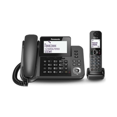 Телефон беспроводной (DECT) Panasonic KX-TGF310RUM, серый металлик
