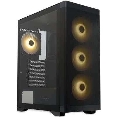 Компьютерный корпус HSPD M520, Mesh Mid Tower, черный, slide TG, 0.45 SPCC, 4x120мм ARGb ATX, mATX, mITX 160/330/184мм 2x2.5", -, 7xPCI 2xUSB-A 3.0, 1xUSB-A 1.0 390x200x449мм