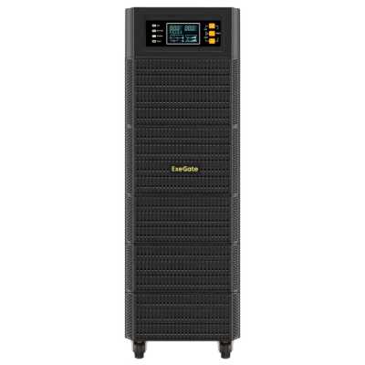 Источник бесперебойного питания On-line ExeGate PowerExpert TL-575-6kVA.192V.LCD.AVR.T.USB.RS232.SNMP 6000VA/6000W, On-Line, PF=1, LCD, клеммы, RS232, USB, SNMP-slot, встроенные батареи 12V 7.2Ah - 16шт, возможность подключения до 4 внешних батарейных бло