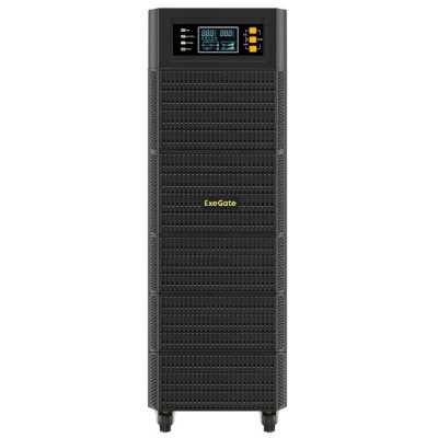 Источник бесперебойного питания On-line ExeGate PowerExpert TL-575-6kVA.240V.LCD.AVR.T.USB.RS232.SNMP 6000VA/6000W, On-Line, PF=1, LCD, клеммы, RS232, USB, SNMP-slot, встроенные батареи 12V 7.2Ah -20шт, возможность подключения до 4 внешних батарейных блок